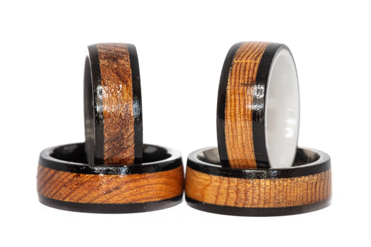 Indiana University Assembly Hall Wooden Seat Rings (Black Edges)