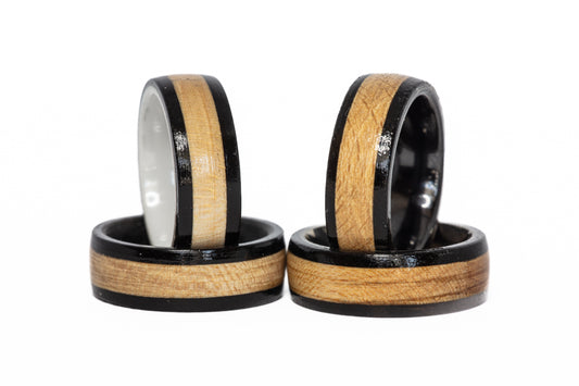 Syracuse Orange Carrier Dome Wooden Court Ring (Black Edges)