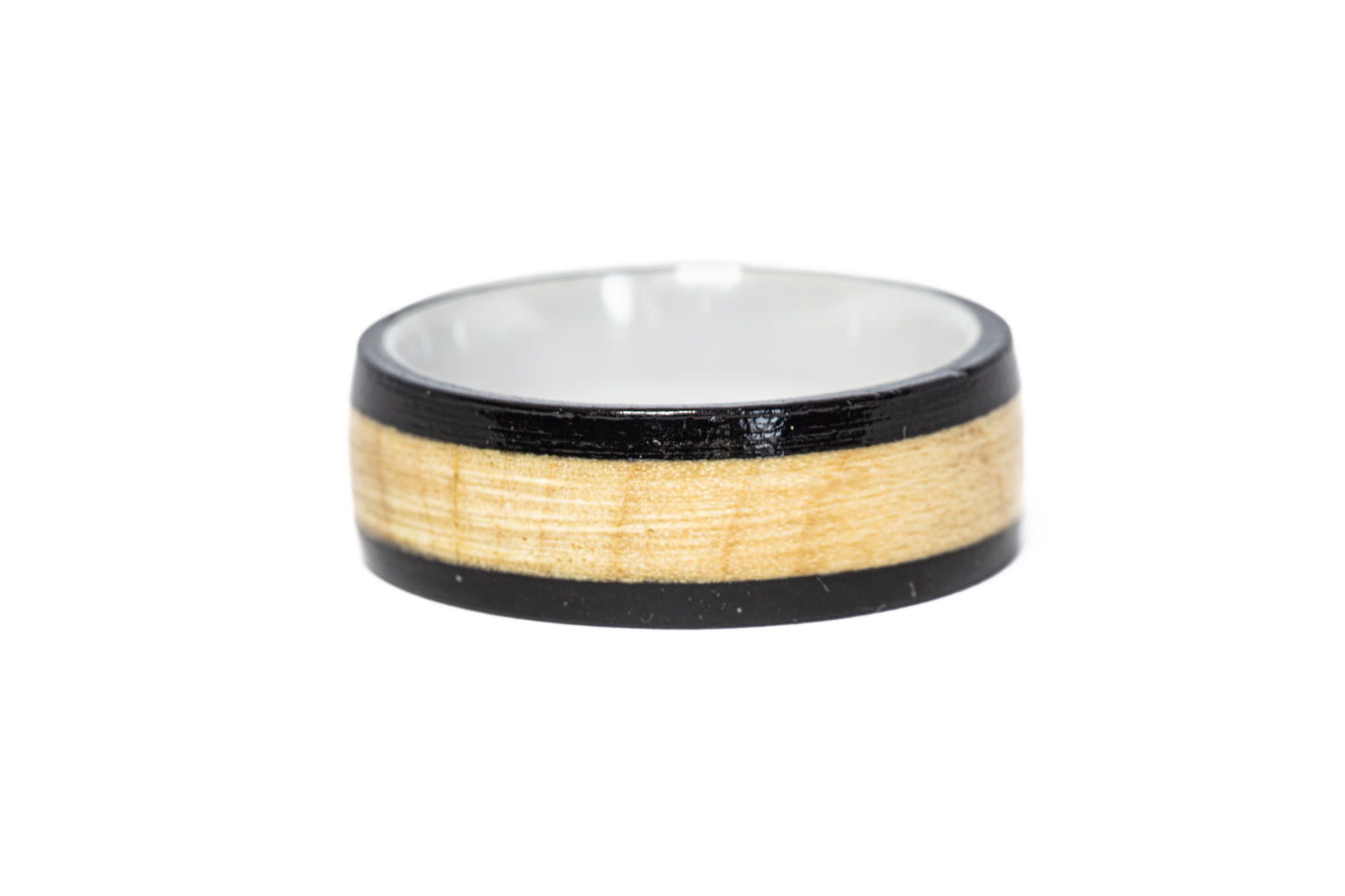 Detroit Red Wings Joe Louis Arena Wood Rings (Black Edges)