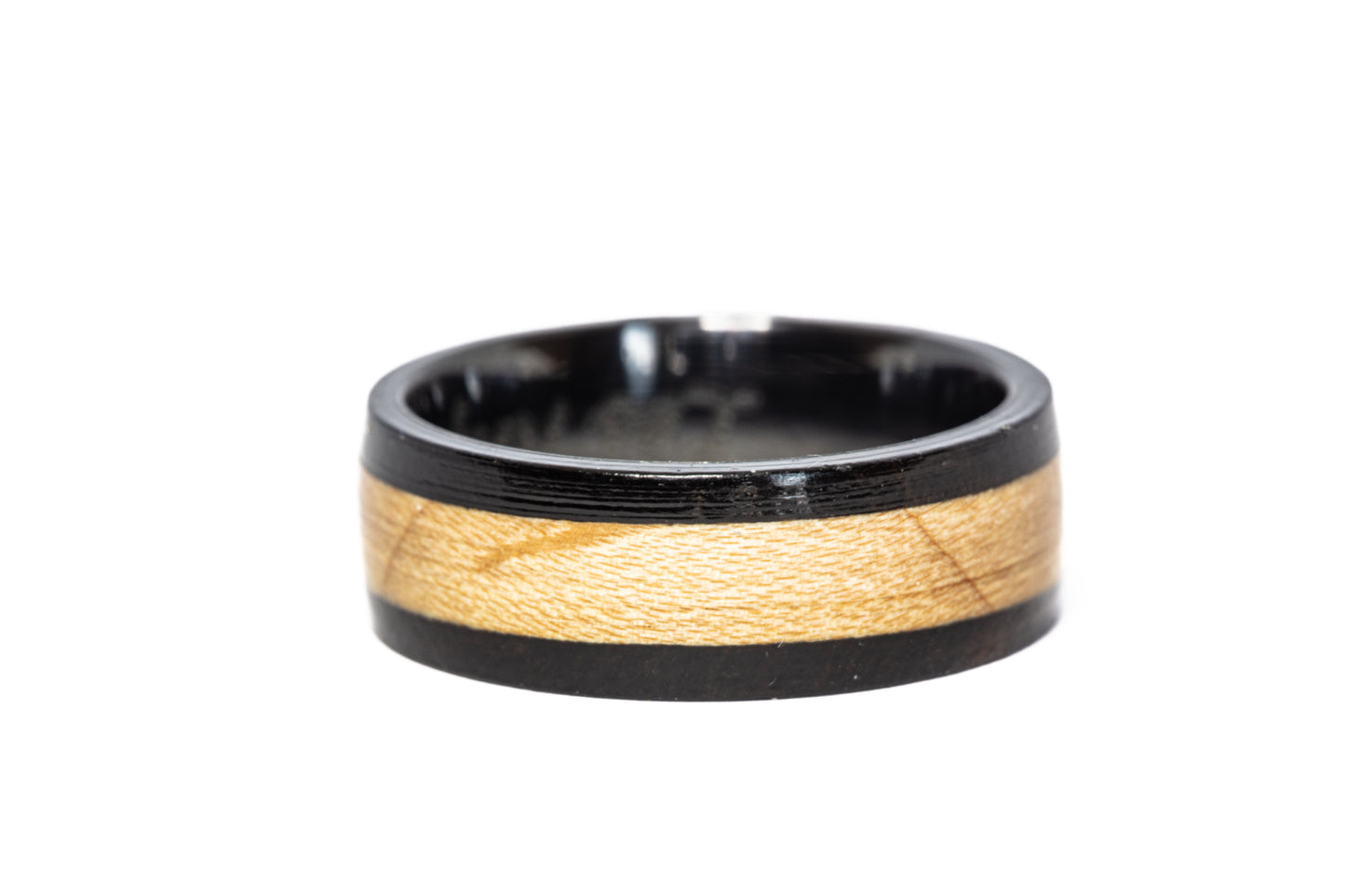 Los Angeles Lakers Court Wood Ring (Black Edges)