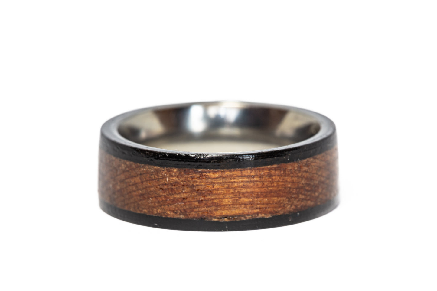 Michigan Wolverines Football Stadium Wood Ring (Black Edges)