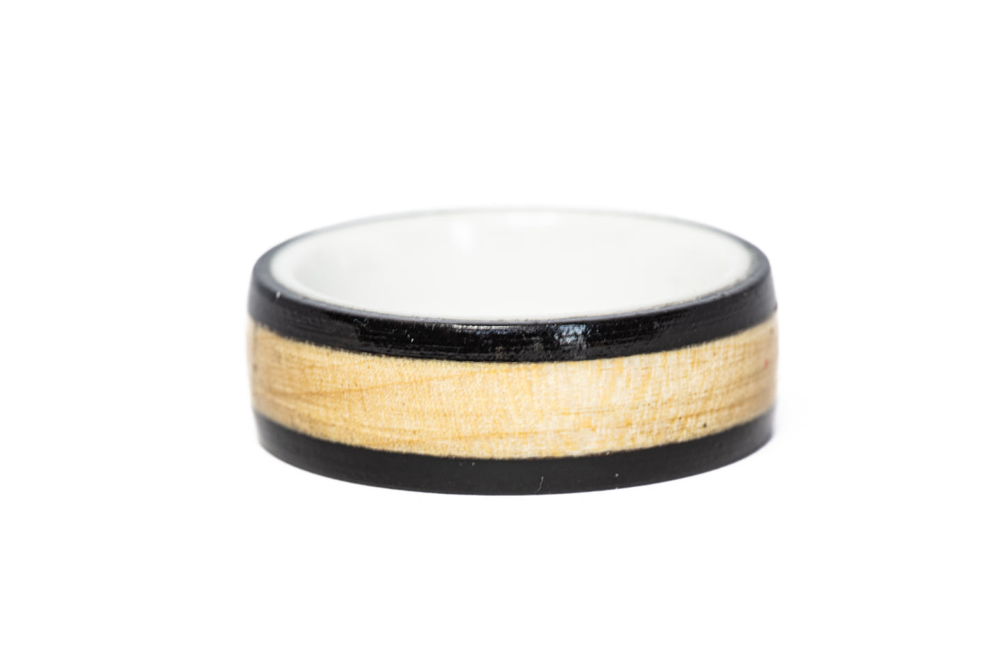 North Carolina Tarheels Dean Dome Court Wood Ring (Black Edges)