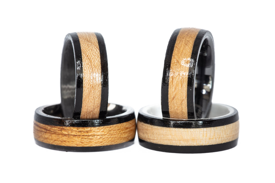 1996 Olympic Football (Soccer) Stadium Wood Ring (Black Edges ...