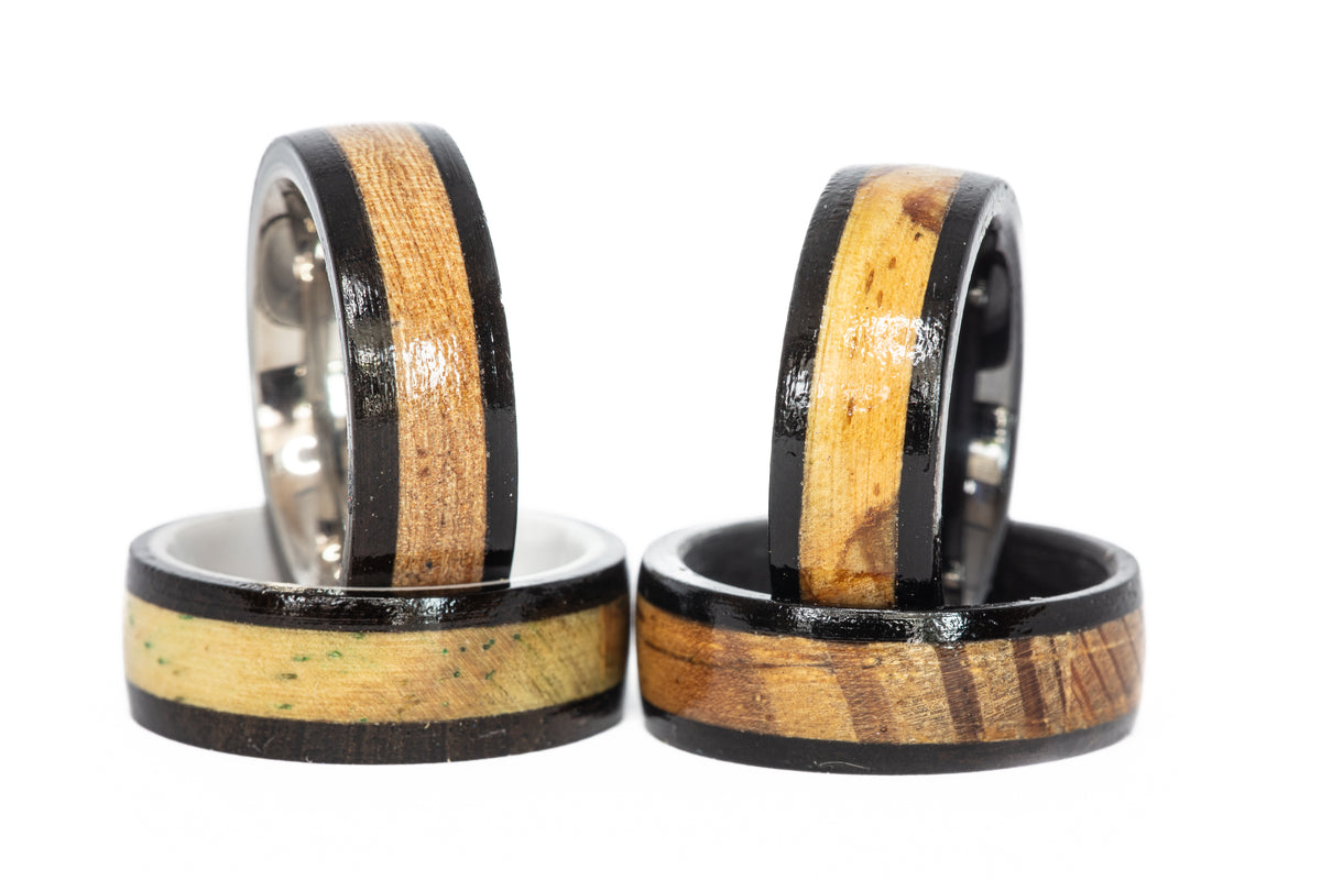 Alabama Crimson Tide Football Stadium Wood Ring (Black Edges) – Stadium ...