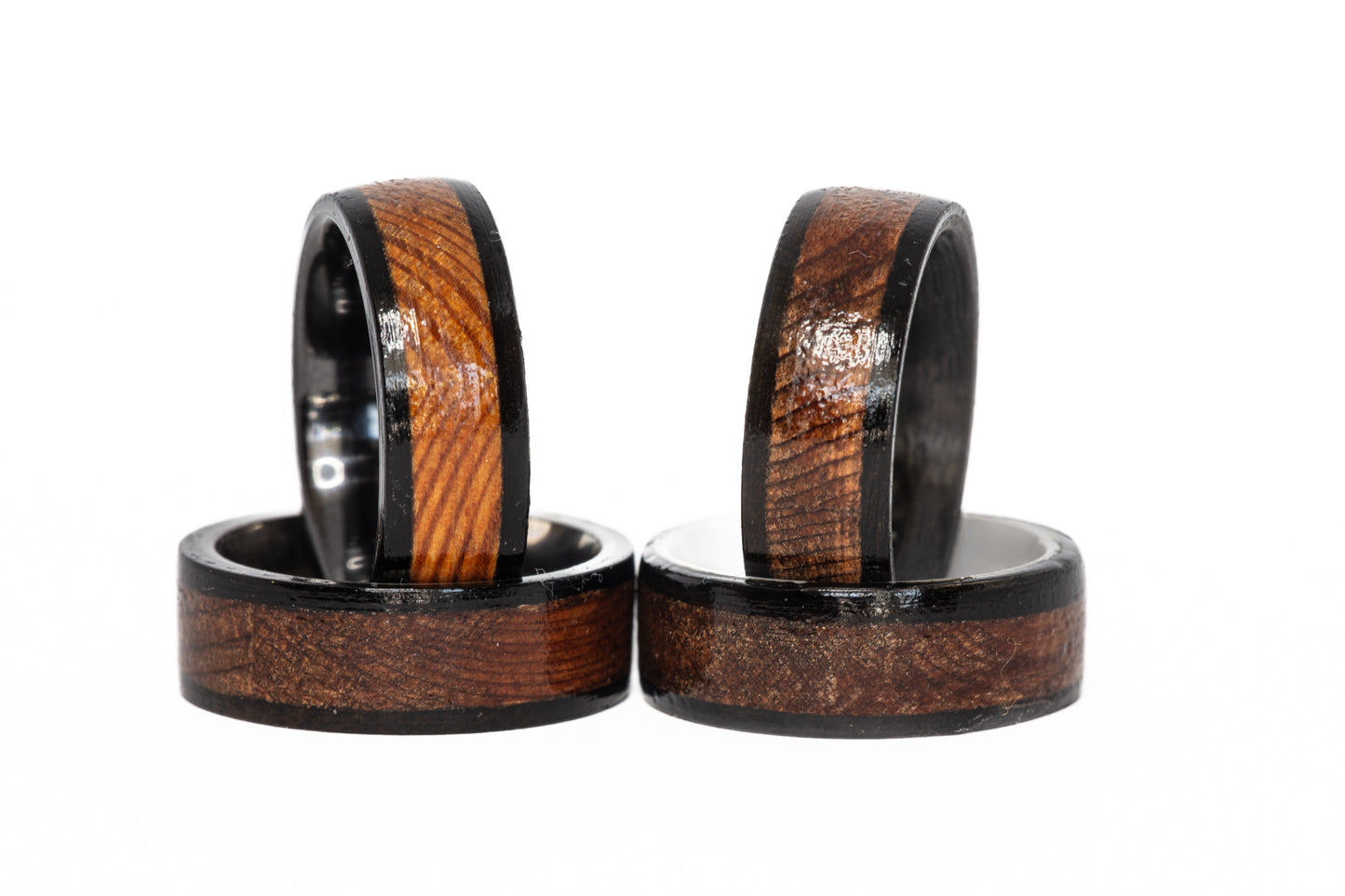 Notre Dame Football Stadium Wood Ring (Black Edges)