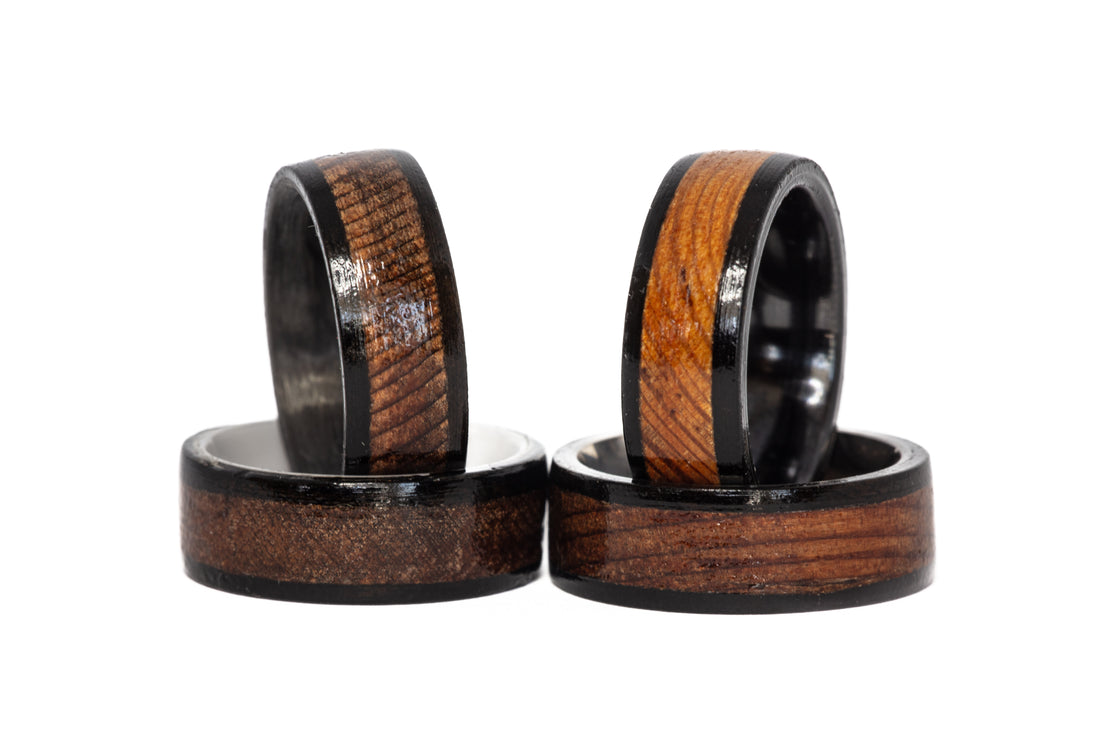 Tulane Green Wave Stadium Seat Wood Ring (Black Edges) – Stadium Rings
