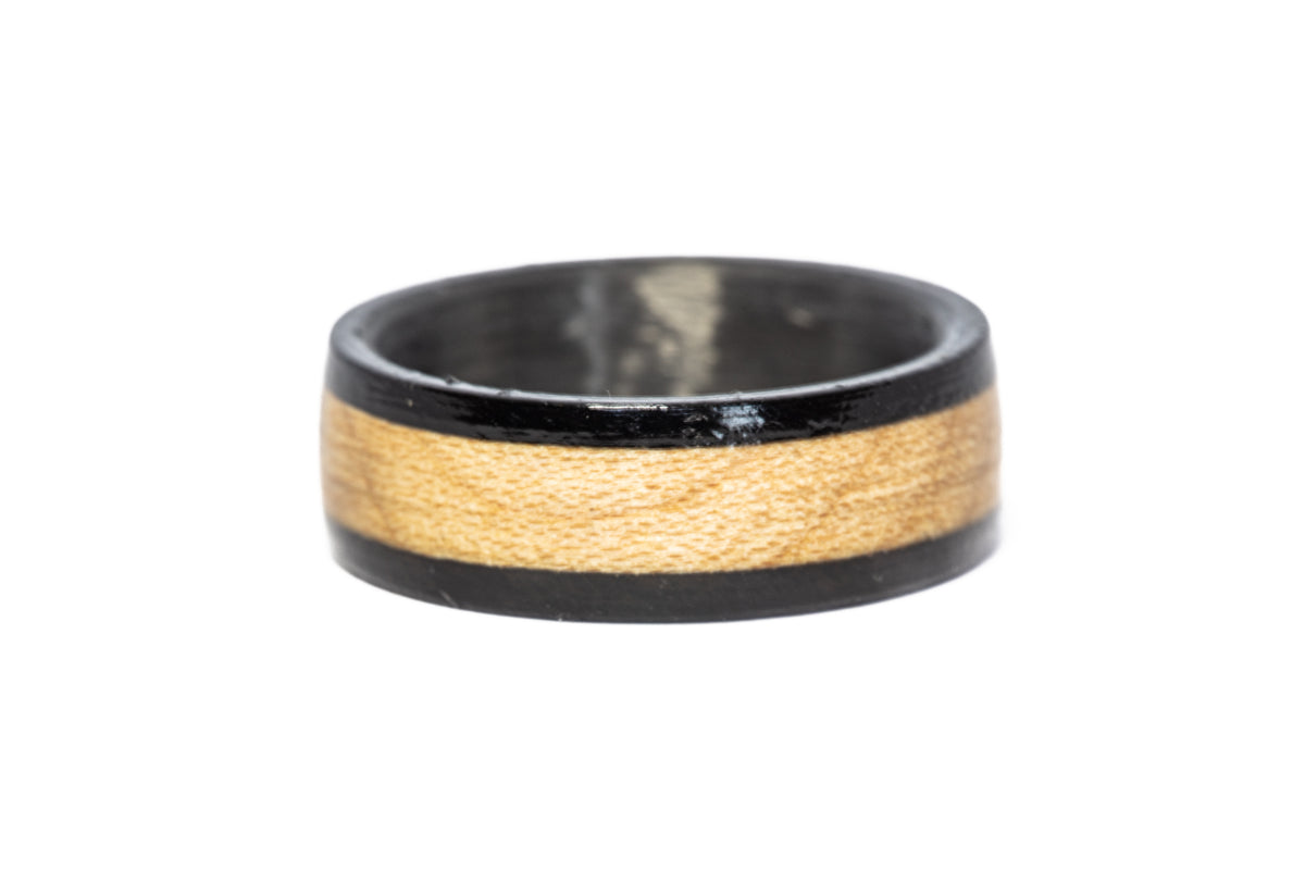Rustic Olympic Rings 1996 Olympic Football (Soccer) Stadium Wood Ring (Black Edges ...